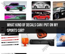 Decals for Sports Cars: Stylish Customization Options