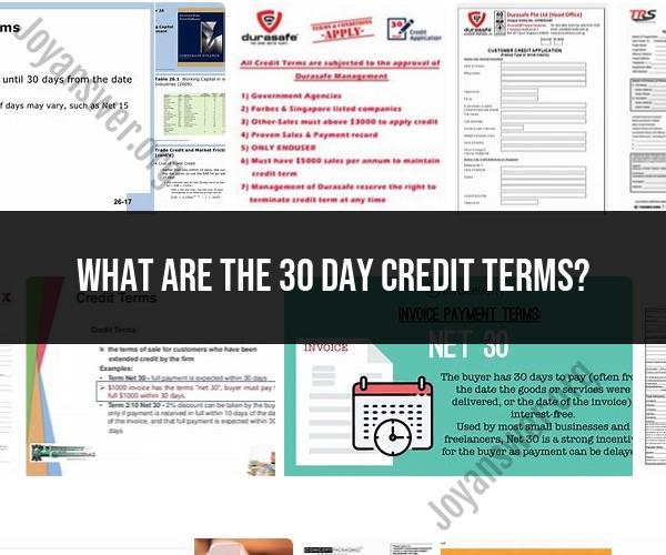 Deciphering 30-Day Credit Terms: What You Need to Know