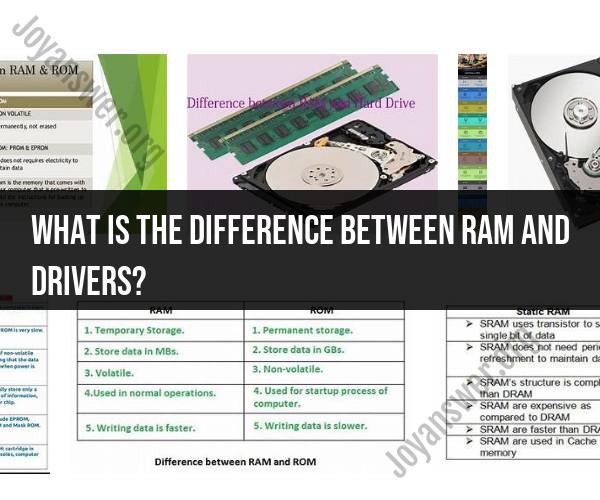Deciphering RAM and Drivers: Understanding the Key Differences