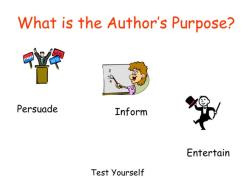 Deciphering the Author's Purpose in Writing