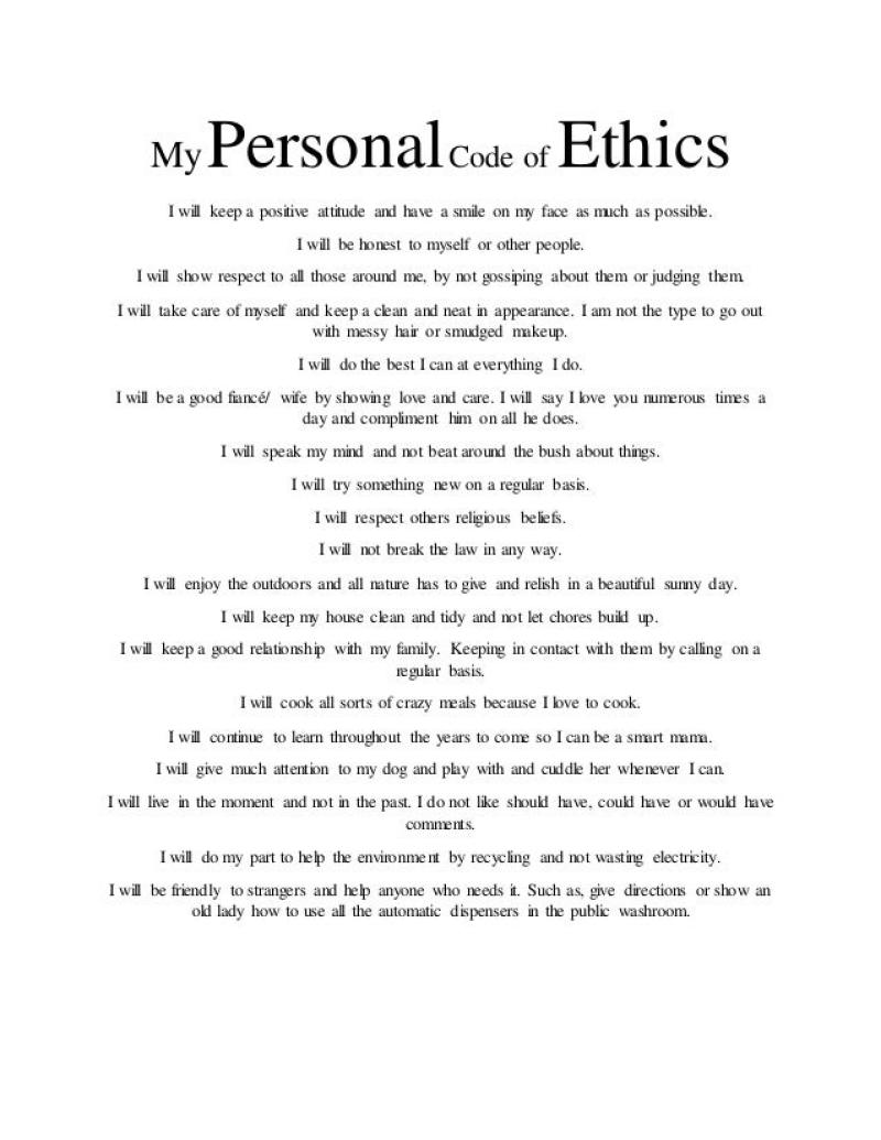 Deciphering the Meaning of the Code of Ethics: Purpose and Interpretation