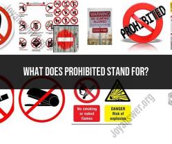 Deciphering the Term "Prohibited"