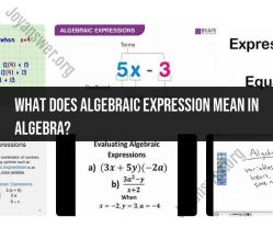 Decoding Algebraic Expression: Navigating Math Language