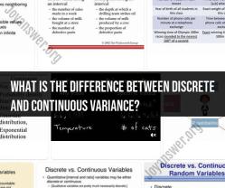 Decoding Discrete and Continuous Variance Differences