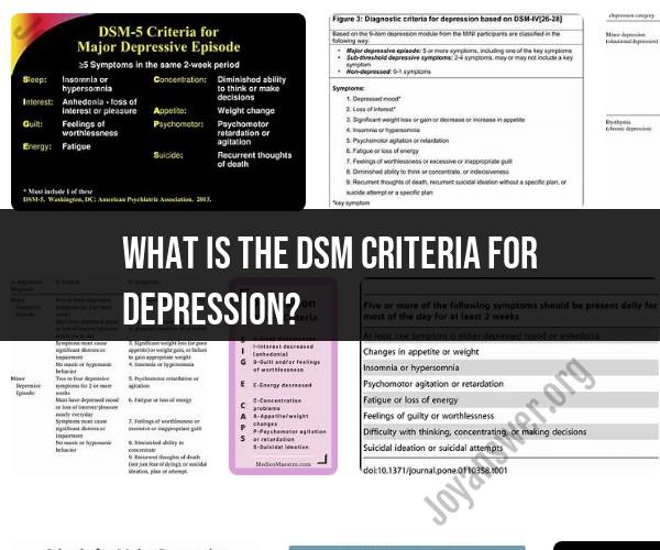 Decoding DSM Criteria for Depression