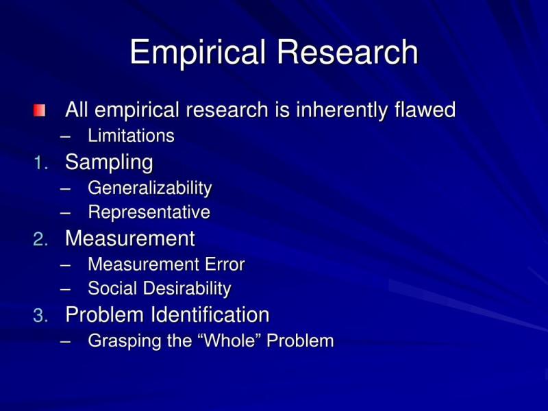 Decoding Empirical Findings: Meaning and Significance