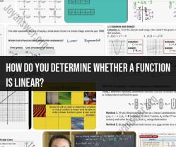 Decoding Linearity: Determining Whether a Function Is Linear