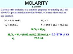 Decoding Molarity: Measuring Concentration in Chemistry