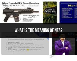 Decoding NFA: Understanding National Firearms Act