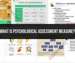 Decoding Psychological Assessment Measures: A Comprehensive Overview
