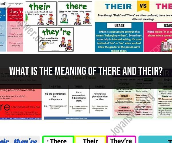 Decoding "There" and "Their": Meaning and Context