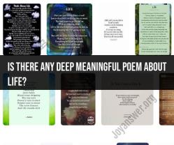 Deep Meaningful Poems About Life: Exploring Existential Themes