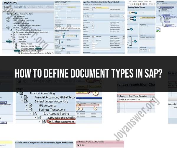 Defining Document Types in SAP: Configuration Guide