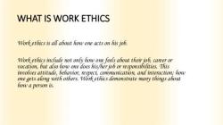 Definition of Work Ethic: Professional Conduct Description