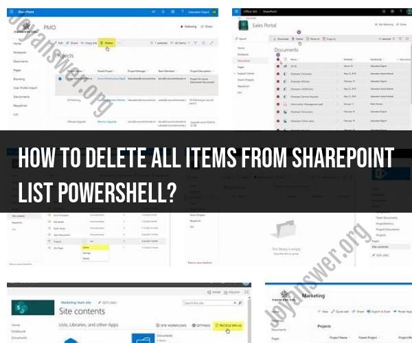 Deleting All Items from a SharePoint List with PowerShell