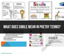 Demystifying Simile in Poetry: A Poet's Guide