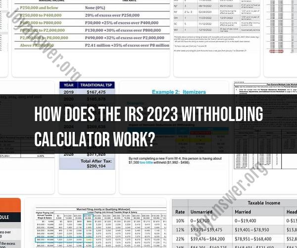 Demystifying the IRS 2023 Withholding Calculator: A User's Guide