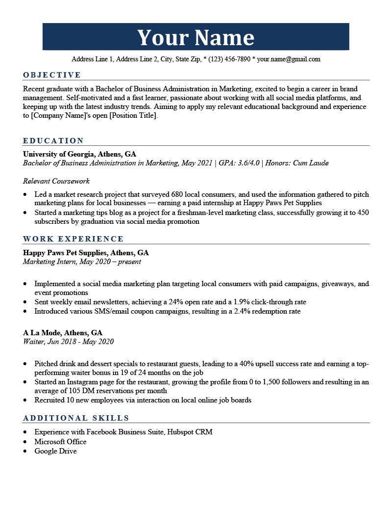 Describing Professional Experience on a Resume: Best Practices