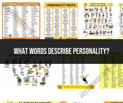 Descriptive Words for Personality: Self-Expression