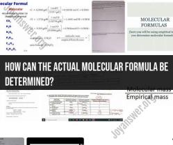 Determining Actual Molecular Formula: Chemical Analysis