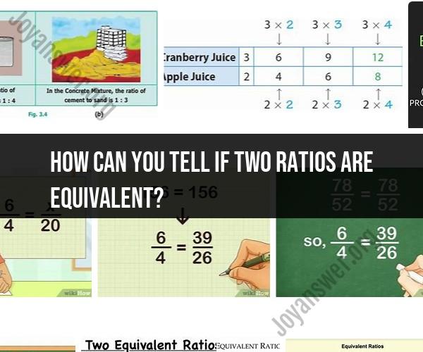 Determining Equivalent Ratios: Comparing and Analyzing