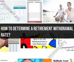 Determining Retirement Withdrawal Rate: Financial Planning