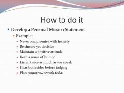Developing a Mission Statement: Crafting a Guiding Framework