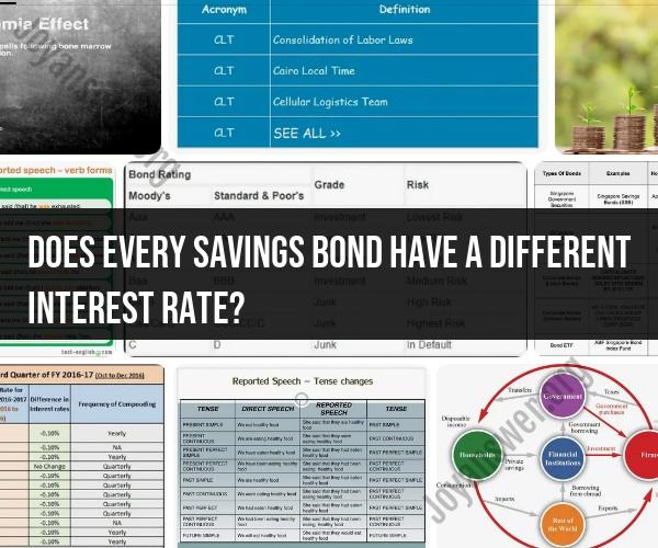 Different Interest Rates for Savings Bonds: Explained