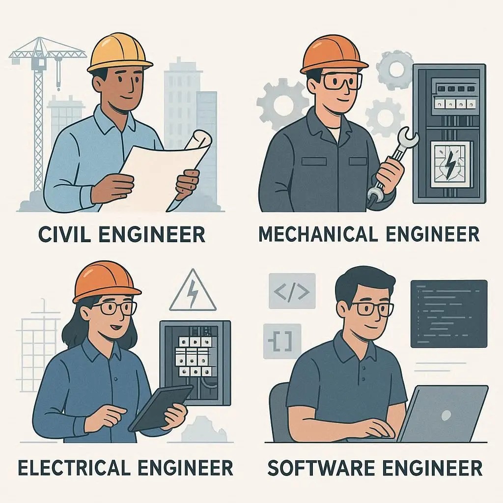 Different Types of Engineers and What They Are Called