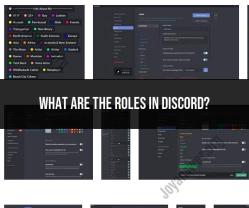 Discord Roles: Understanding Their Functions and Uses