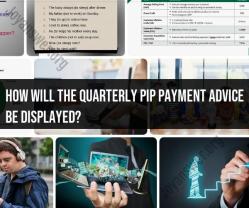 Displaying Quarterly PIP Payment Advice: Your Guide