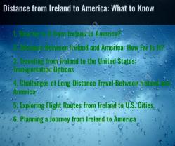 Distance from Ireland to America: What to Know