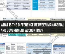 Distinguishing Managerial and Government Accounting