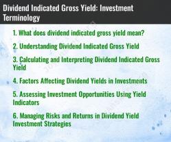 Dividend Indicated Gross Yield: Investment Terminology