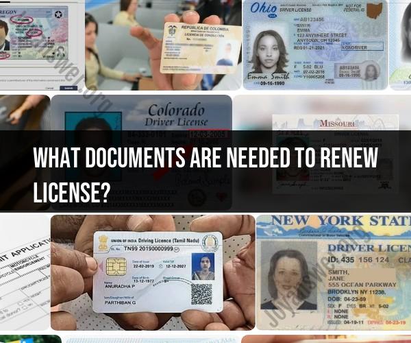 Documents Needed for License Renewal: Licensing Requirements