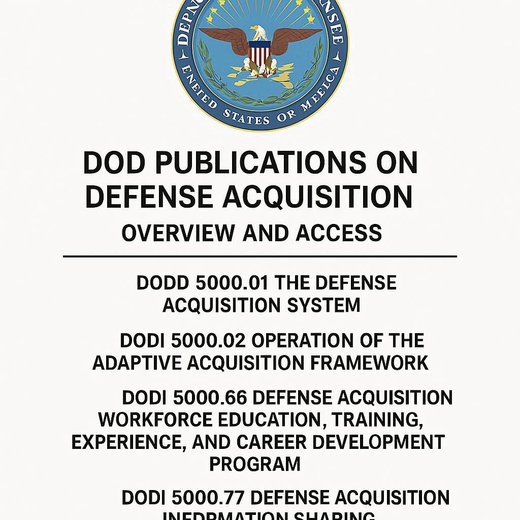 DoD Publications on Defense Acquisition: Overview and Access