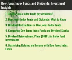 Dow Jones Index Funds and Dividends: Investment Insights