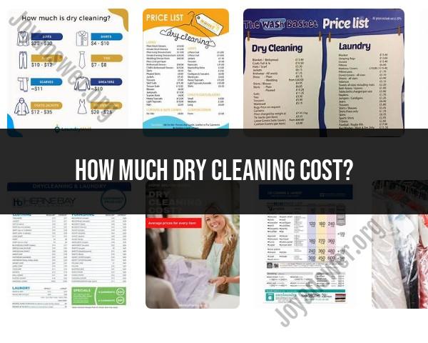 Dry Cleaning Cost Breakdown: What to Expect