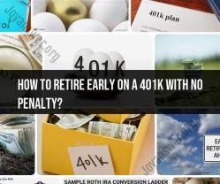 Early Retirement Strategies with a 401k: Avoiding Penalties