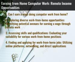 Earning from Home Computer Work: Remote Income Opportunities