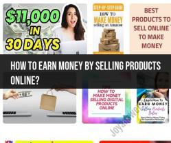 Earning Money by Selling Products Online: Business Ideas