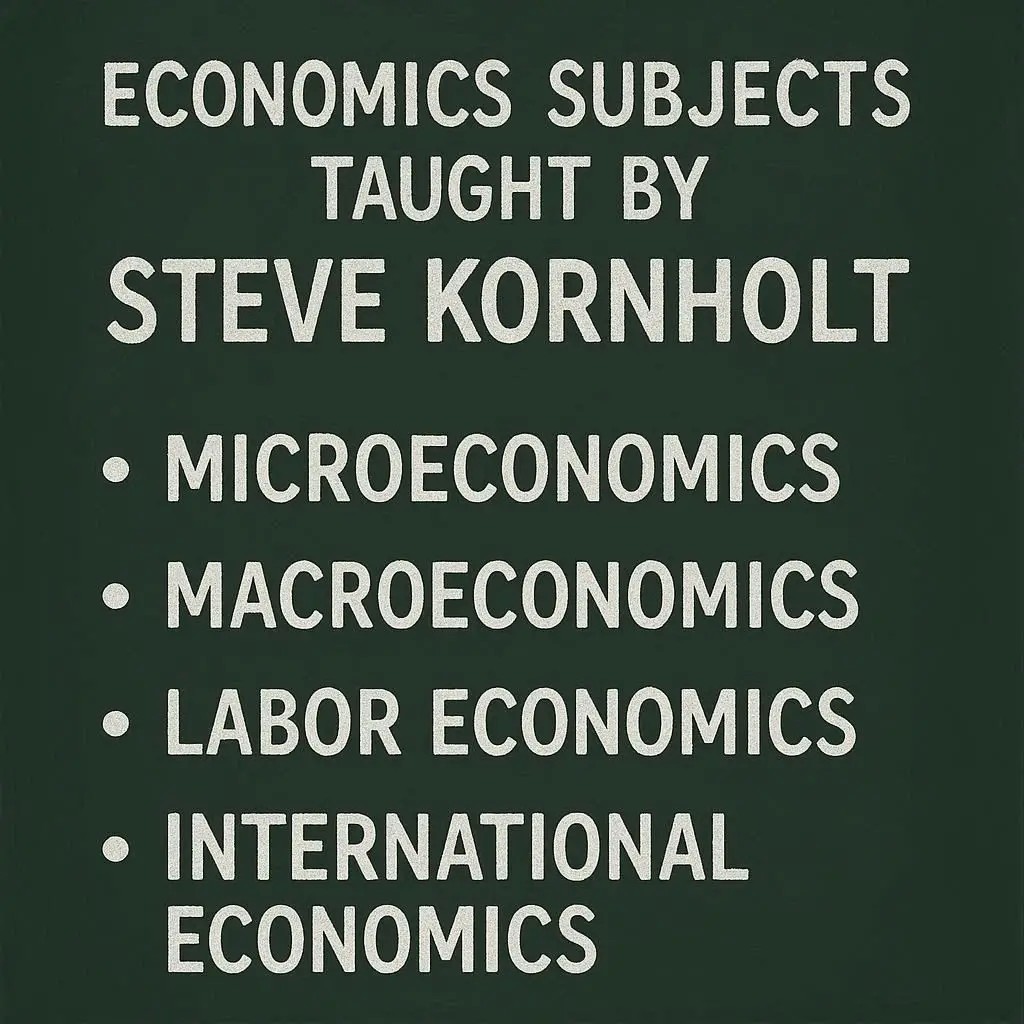 Economics Subjects Taught by Steve Kornholt