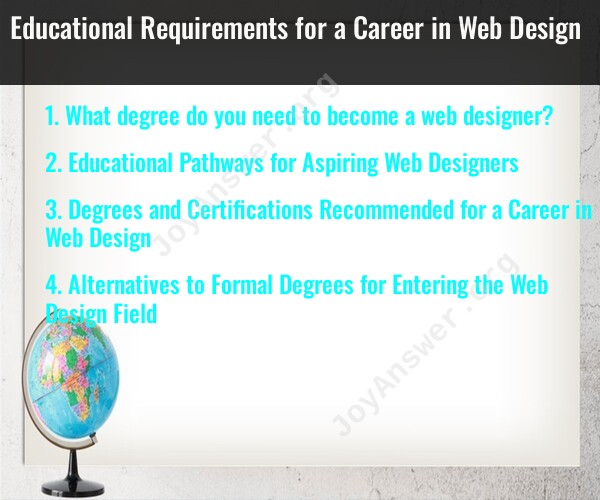 Educational Requirements for a Career in Web Design