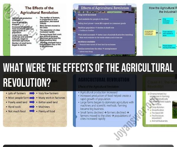 Effects of the Agricultural Revolution: Historical Consequences