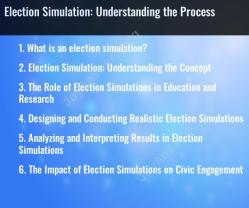Election Simulation: Understanding the Process