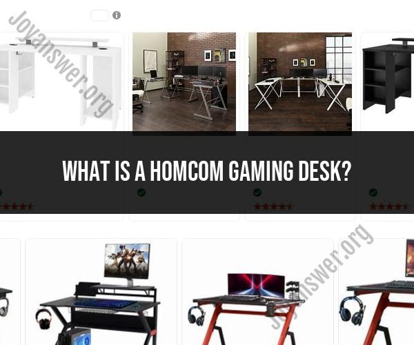 Elevating Gaming Experience: Unveiling the HomCom Gaming Desk