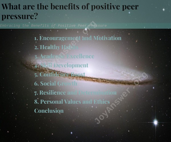 Embracing the Benefits of Positive Peer Pressure