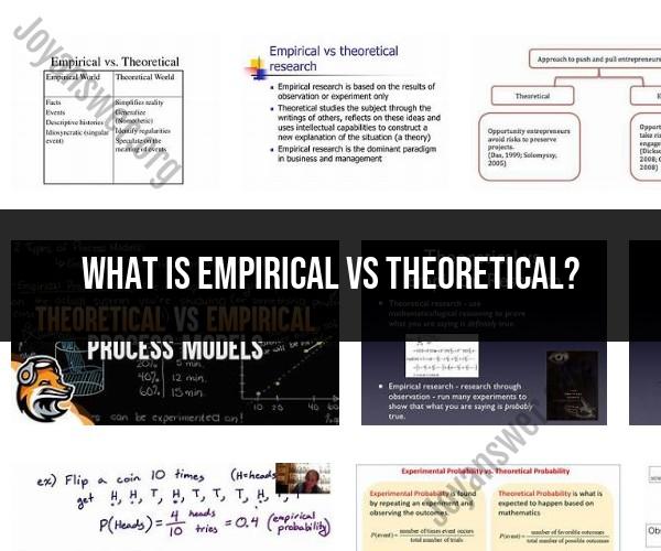 Empirical vs. Theoretical: Understanding Research Approaches