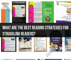 Empowering Struggling Readers: Effective Reading Strategies