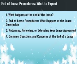End of Lease Procedures: What to Expect